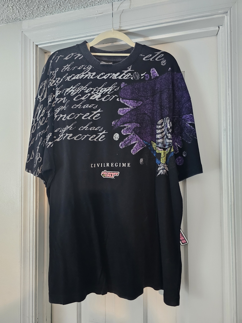 Civil Regime x The Powerpuff Girls "Mojo Jojo" Oversized Graphic T-Shirt – Large